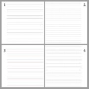 Images of dotted lined paper printables.