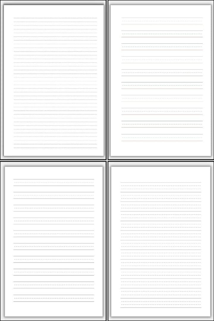 Dotted Lined Paper (Printable) | The Pink Craft Box