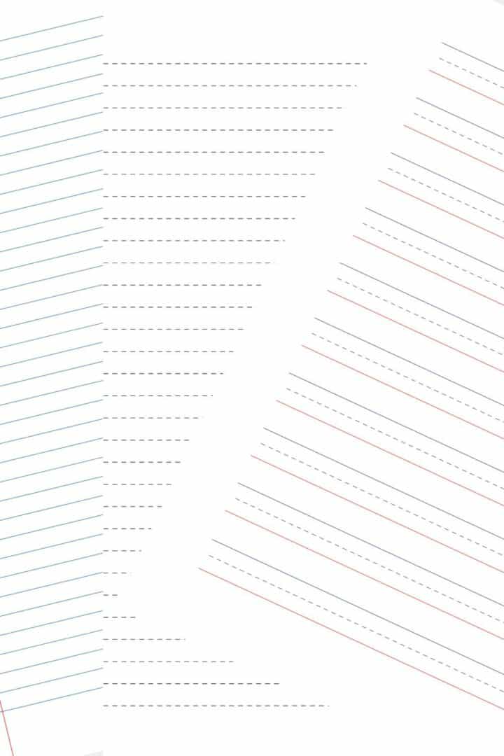 Free Printable Lined Paper (Ruled Paper) | The Pink Craft Box