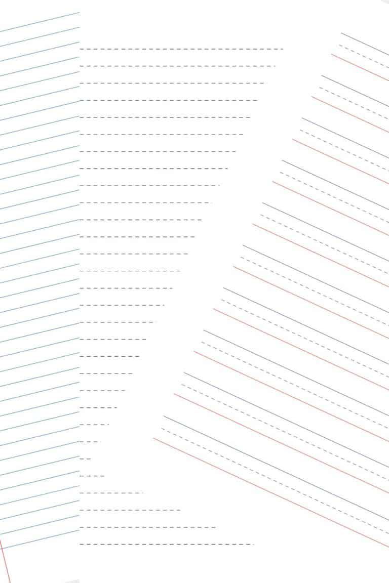 Free printable lined paper ruled paper the pink craft box