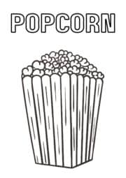 Free Printable Popcorn Sign (11 Designs) | The Pink Craft Box