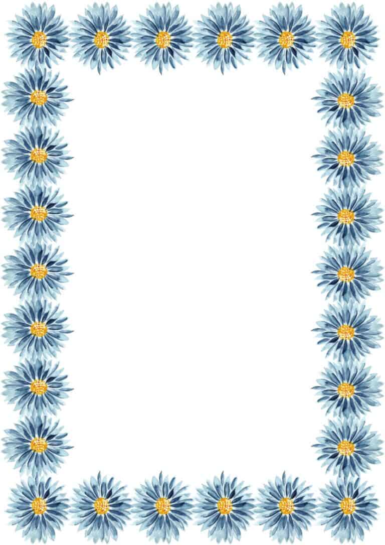 Printable floral borders free templates the pink craft box