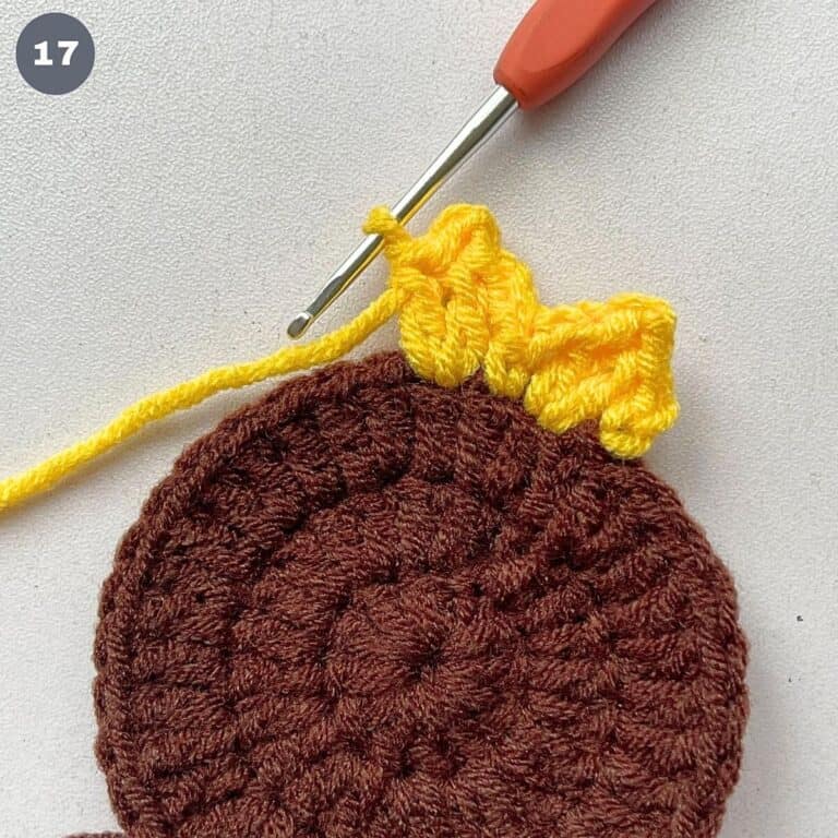 Sunflower Coasters Crochet Pattern | The Pink Craft Box