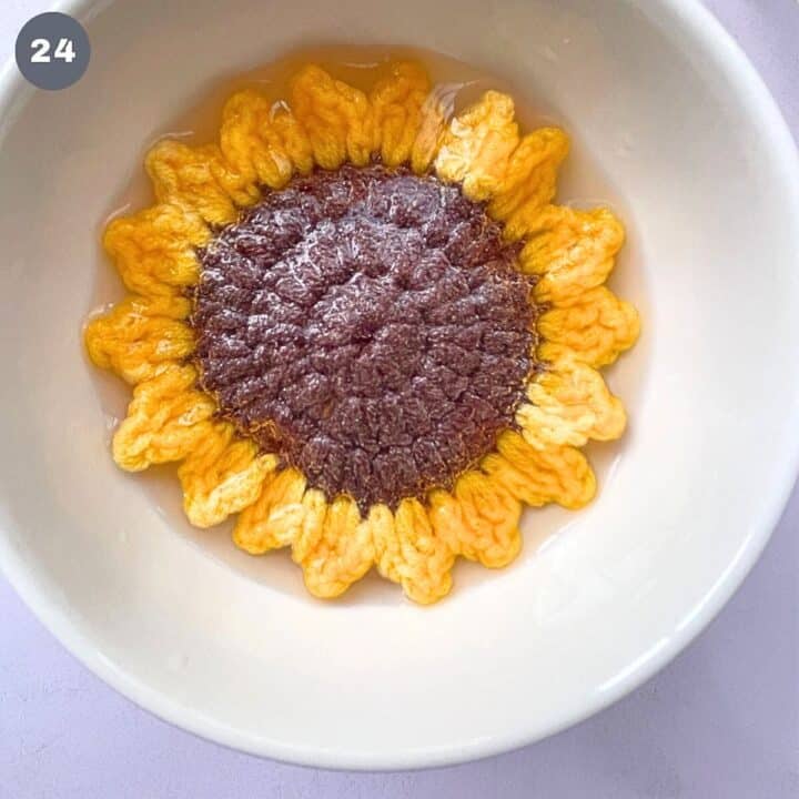 Sunflower Coasters Crochet Pattern | The Pink Craft Box