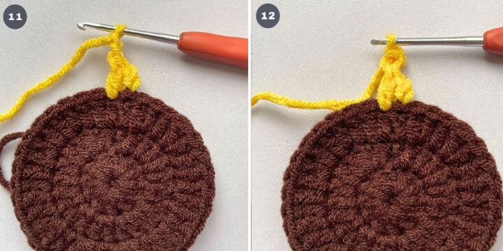 Sunflower Coasters Crochet Pattern | The Pink Craft Box