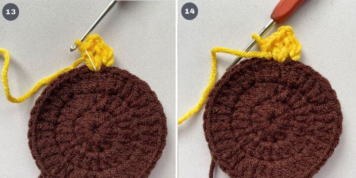 Sunflower Coasters Crochet Pattern | The Pink Craft Box