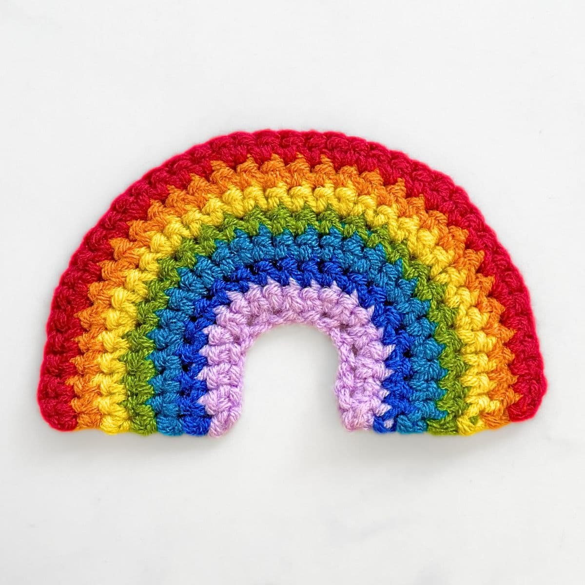 Crochet Rainbow Pattern (Free & Beginner Friendly) | The Pink Craft Box
