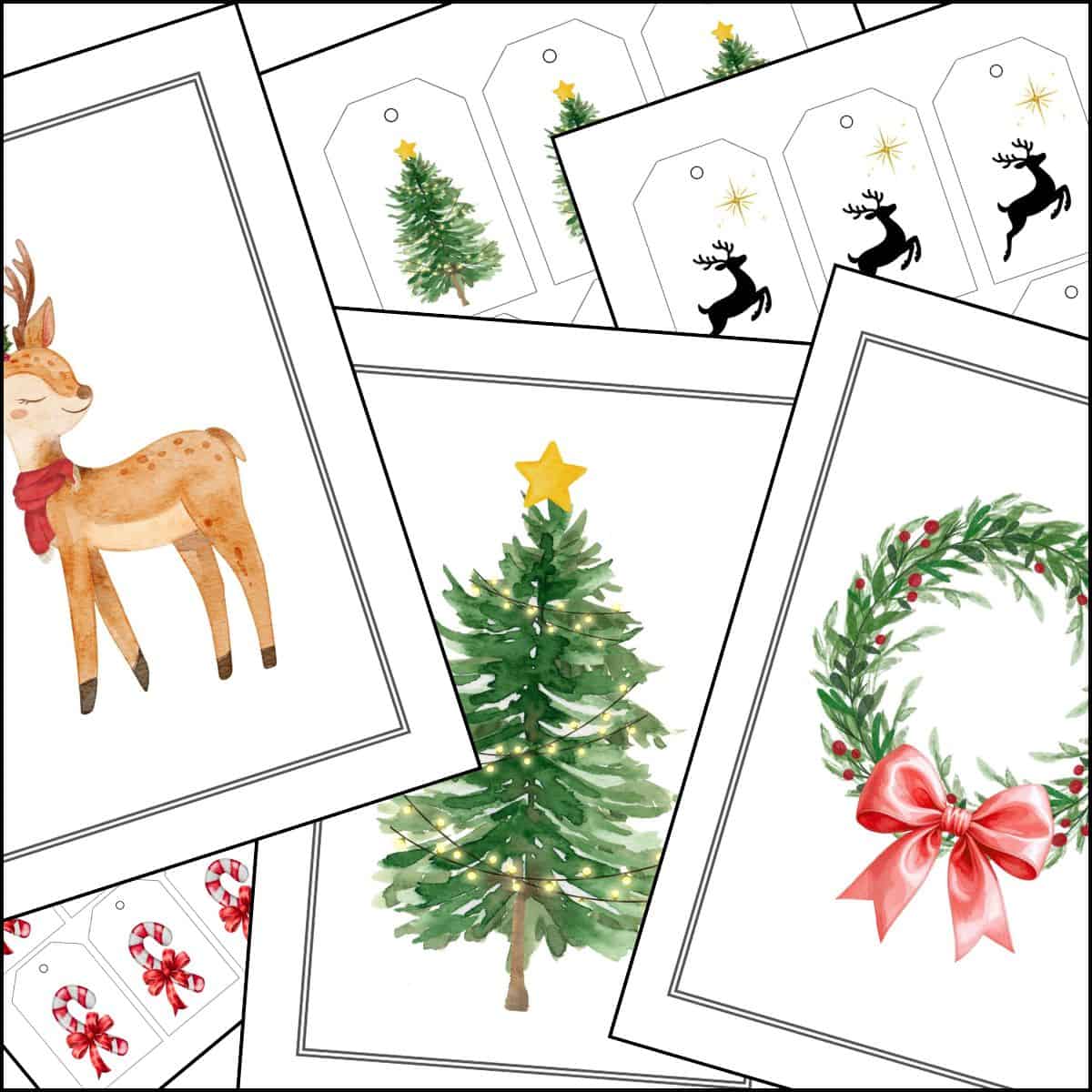 Printable Christmas Signs (35 Free Festive Templates) | The Pink Craft Box