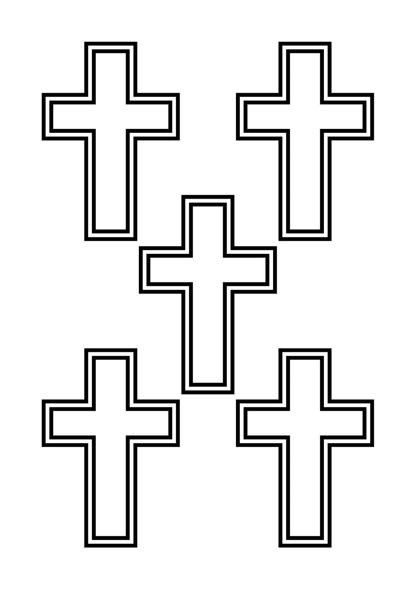 5 cross templates.