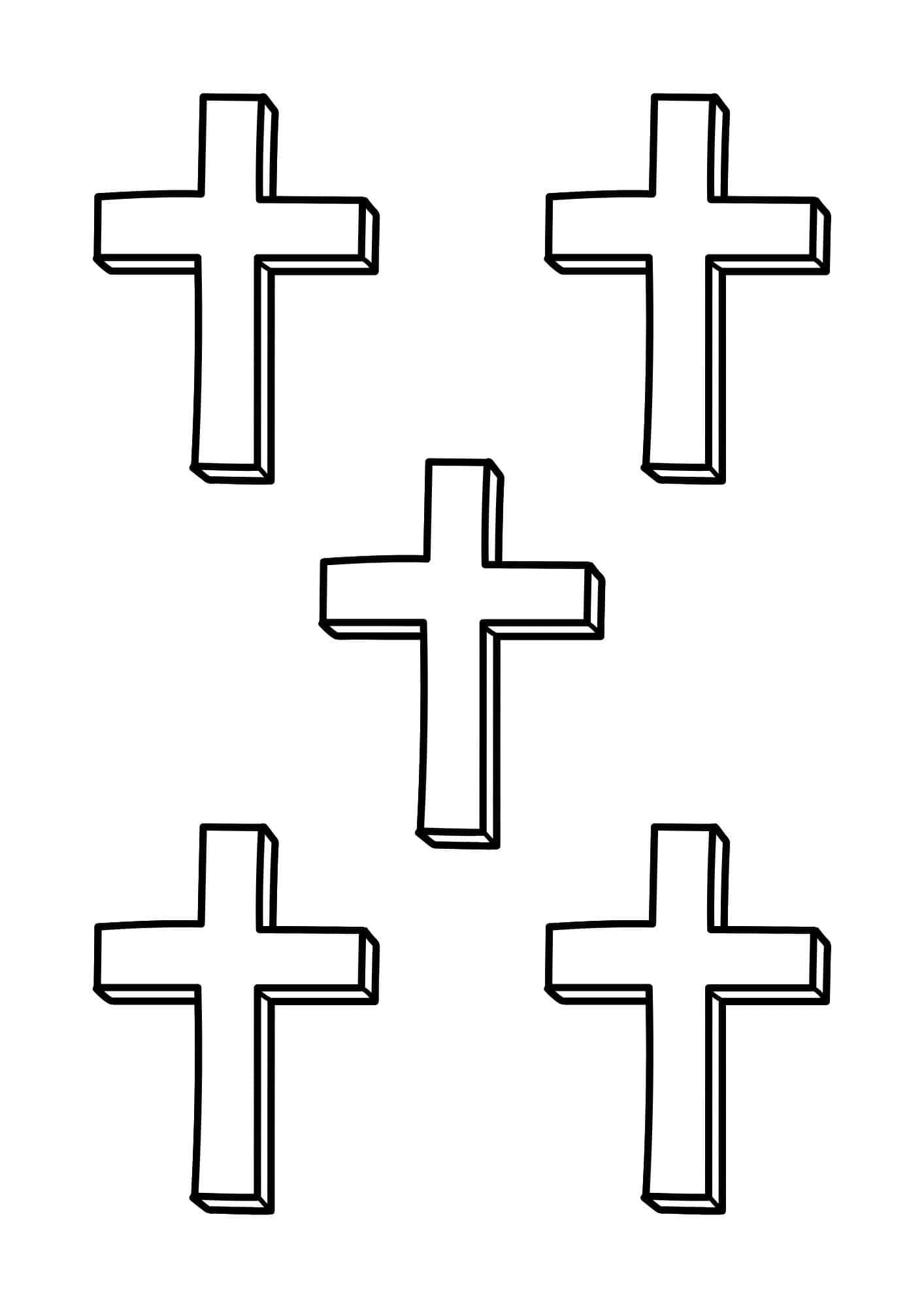 5 cross templates.