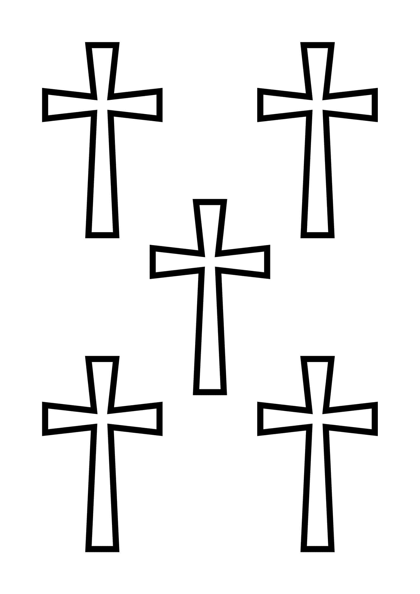 5 cross templates.