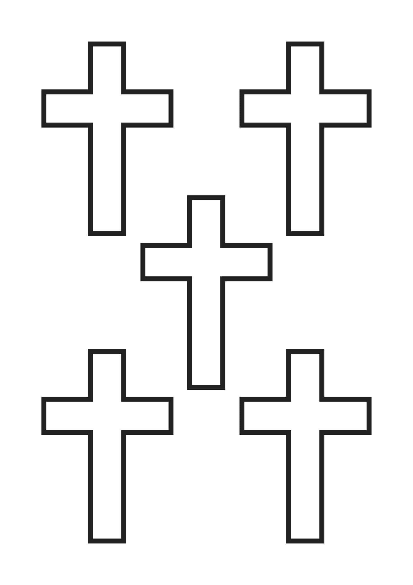 5 cross templates.