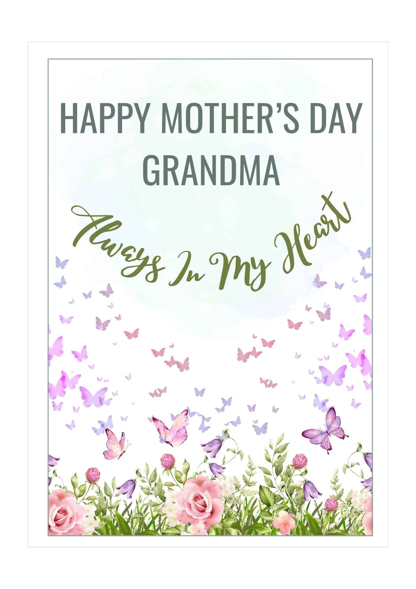 Butterflies flying in the sky, about a row of pretty florals and greens.