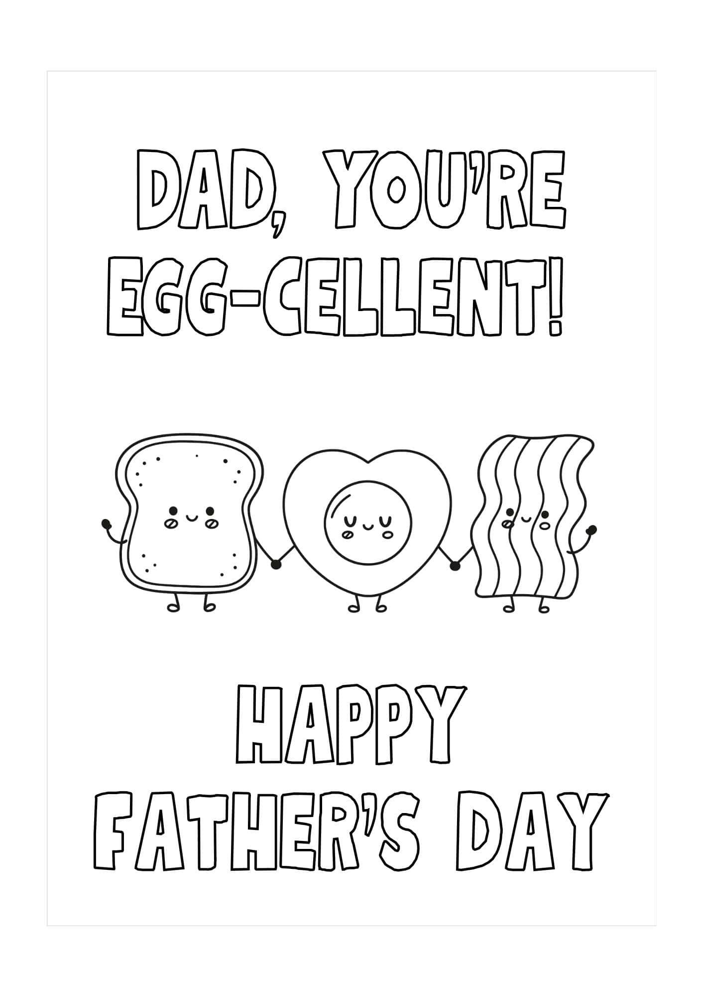 Dad, you're egg-cellent card.