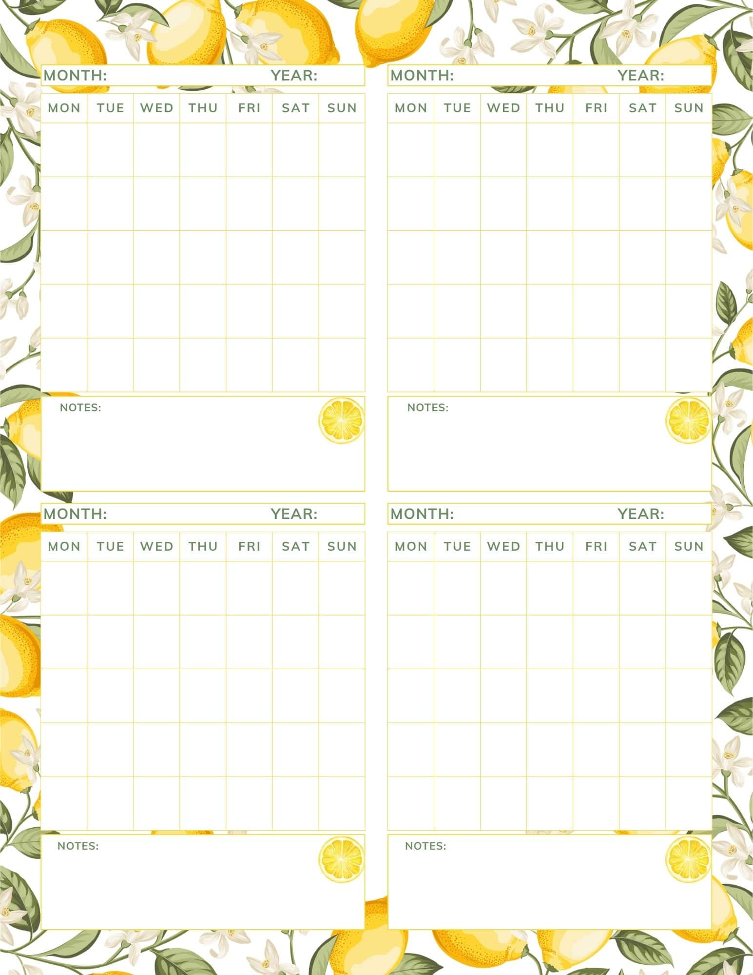 Calendar design in marble texture.