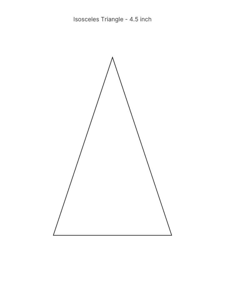 4.5 inch triangle.