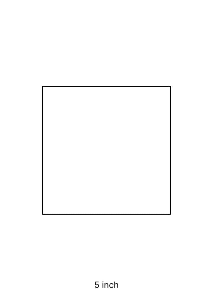Eight Inch Squares Printable Square Template (8 Different Sizes for Free) | The Pink Craft Box