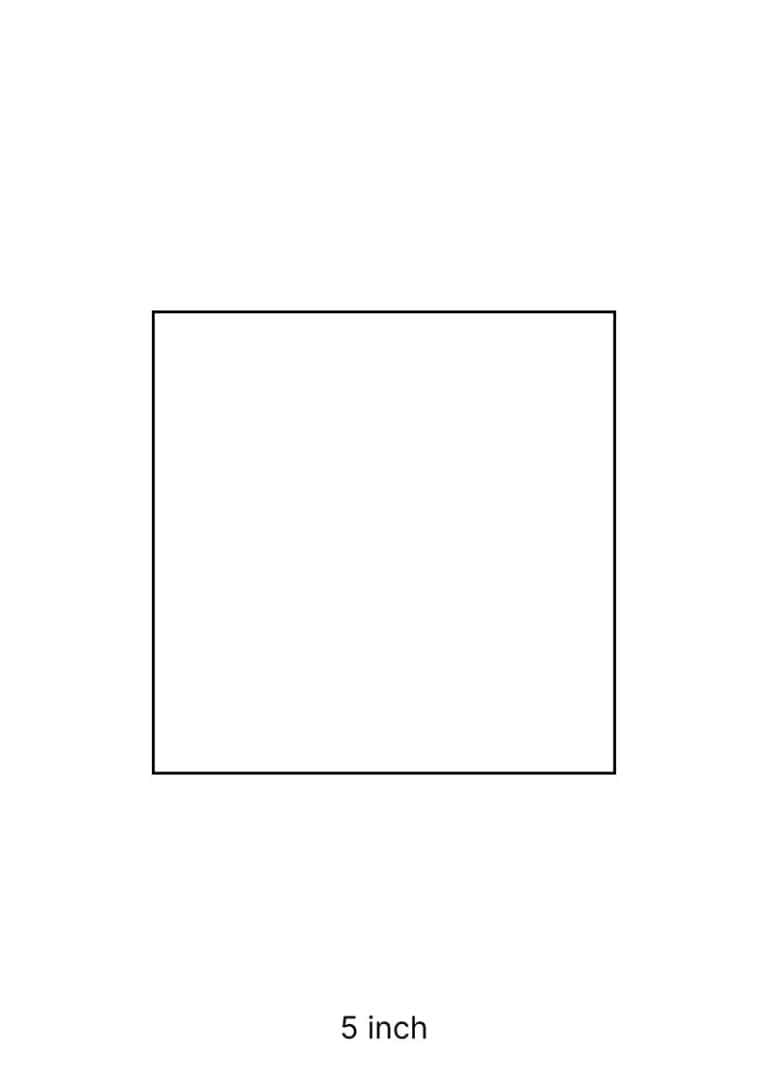 Eight Inch Squares Printable Square Template (8 Different Sizes for Free) | The Pink Craft Box