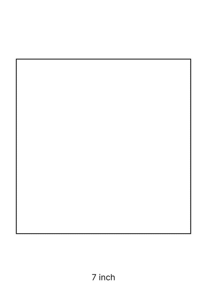 Printable Square Template (8 Different Sizes for Free) | The Pink Craft Box