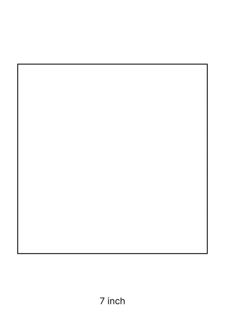 Printable Square Template (8 Different Sizes for Free) | The Pink Craft Box