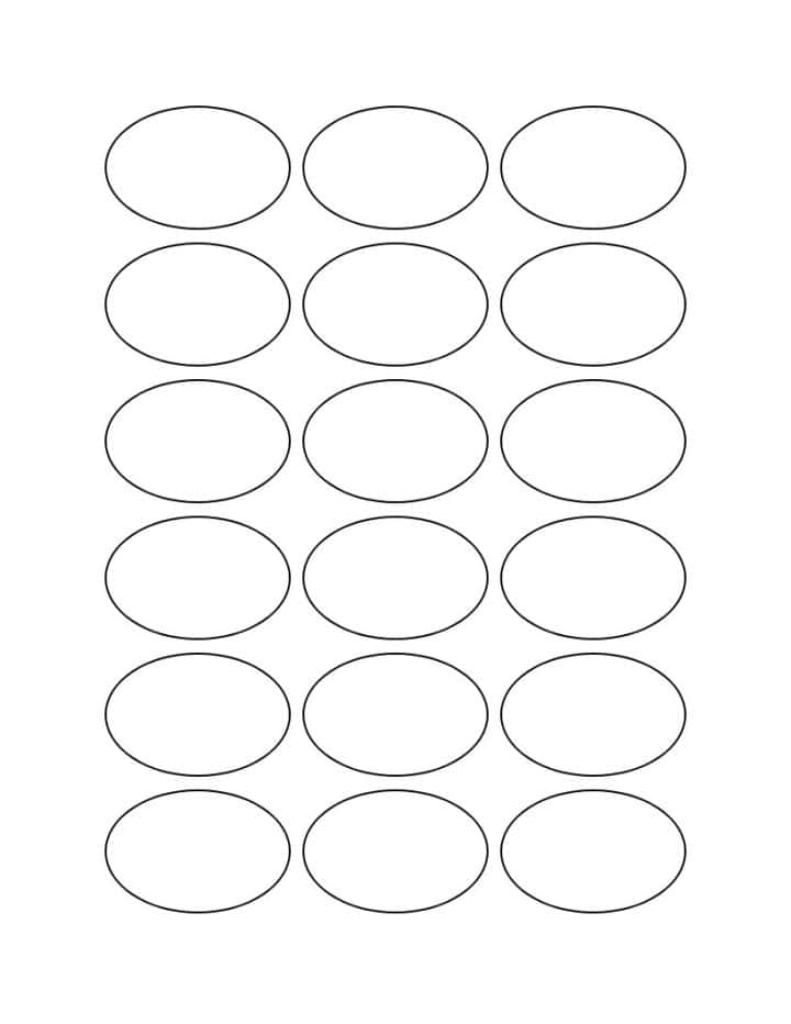 36 oval shape templates on a page.