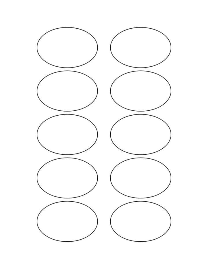 10 ovals on a pages.