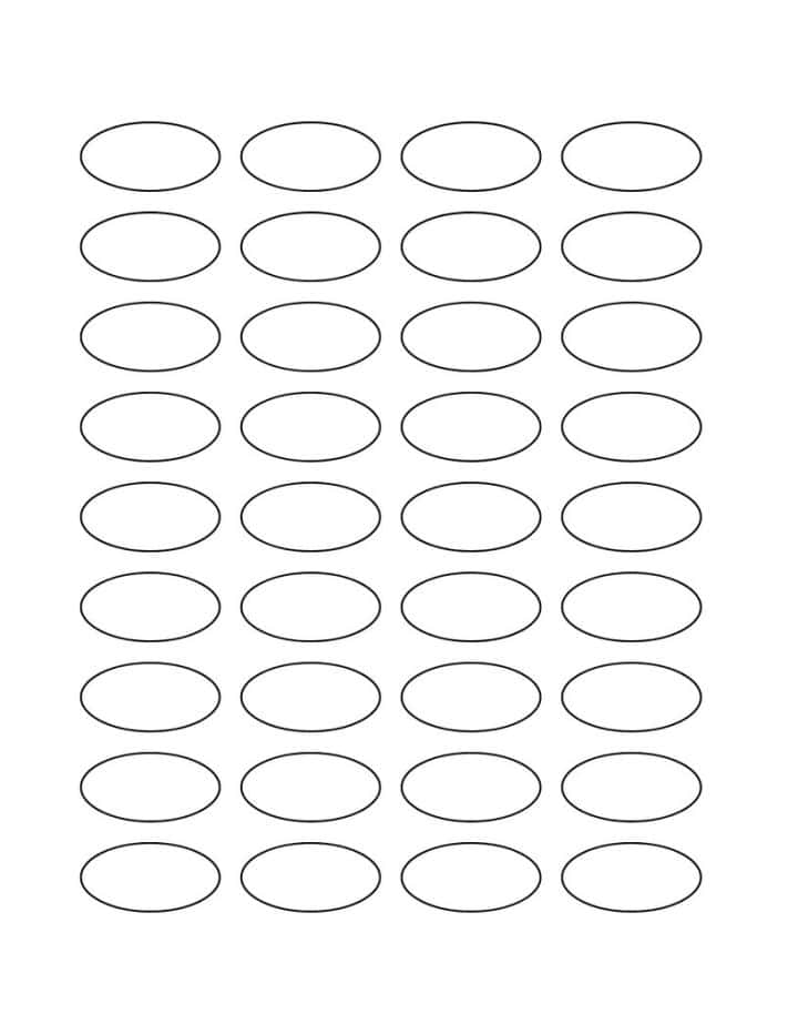 1.5 inch printable oval template tiled.
