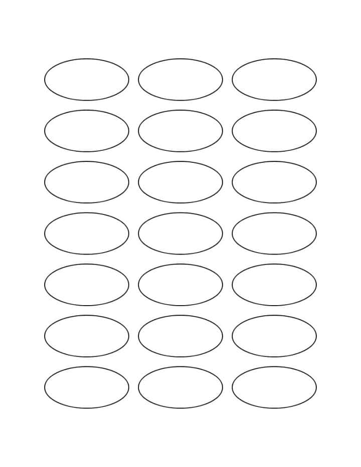 2 inch printable oval template tiled.