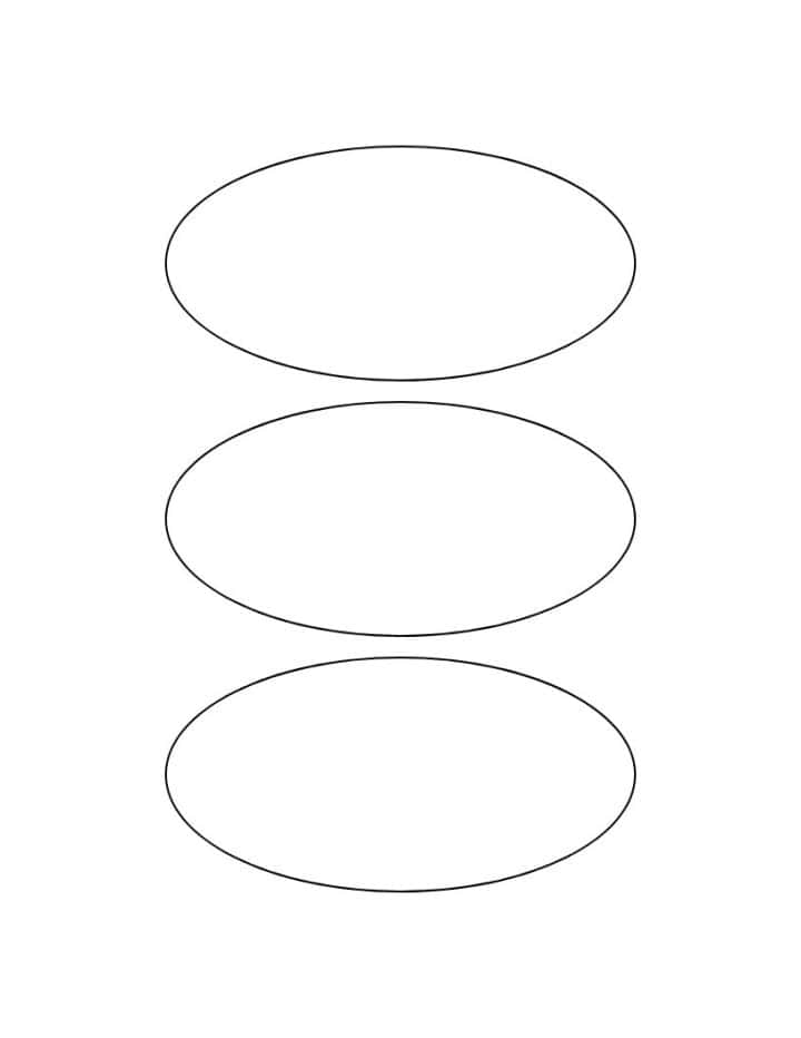 5 inch printable oval template tiled.