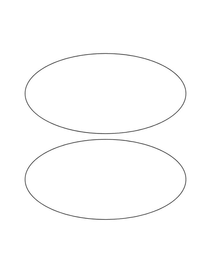 6.5 inch printable oval template tiled.