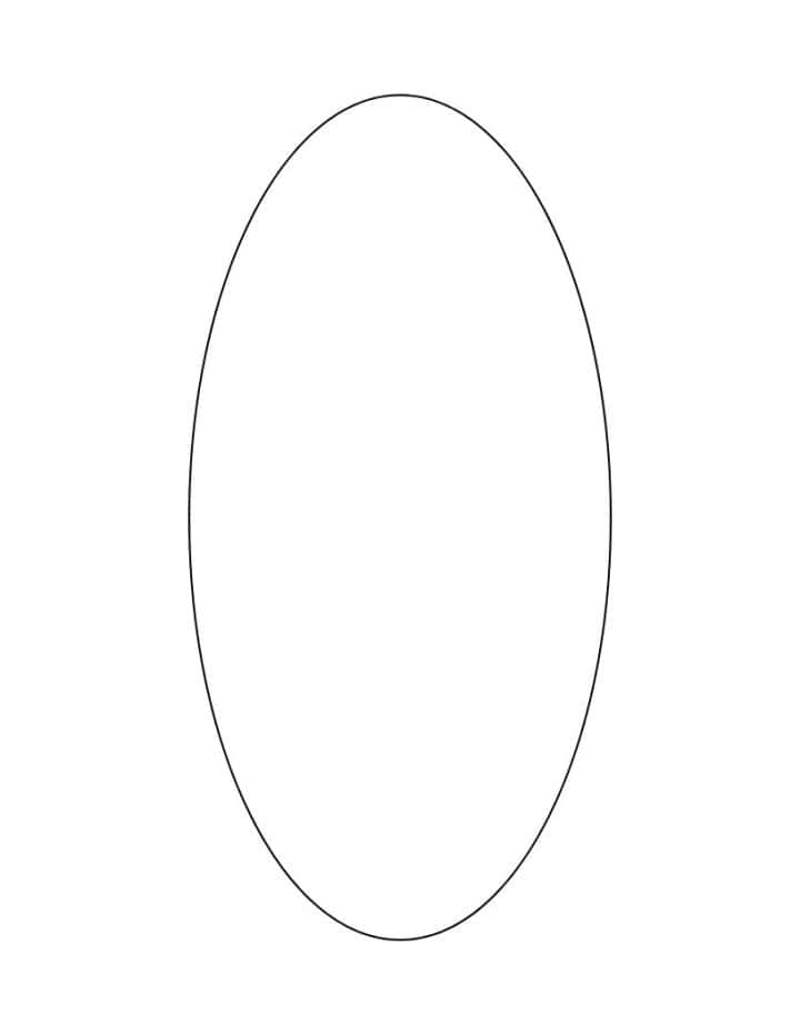 9 inch printable oval template tiled.