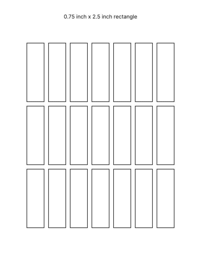 Rectangle Editable Word Printable Rectangle Template (Free PDF Shapes to Download) | The Pink ...