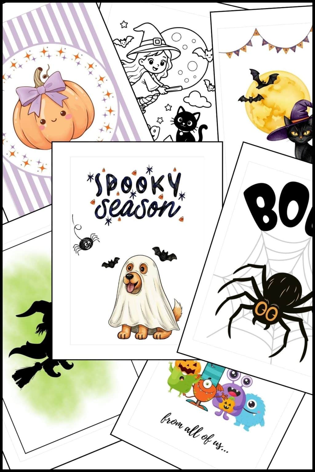 Printable Halloween Cards ( Free Greeting Card Templates) | The Pink ...