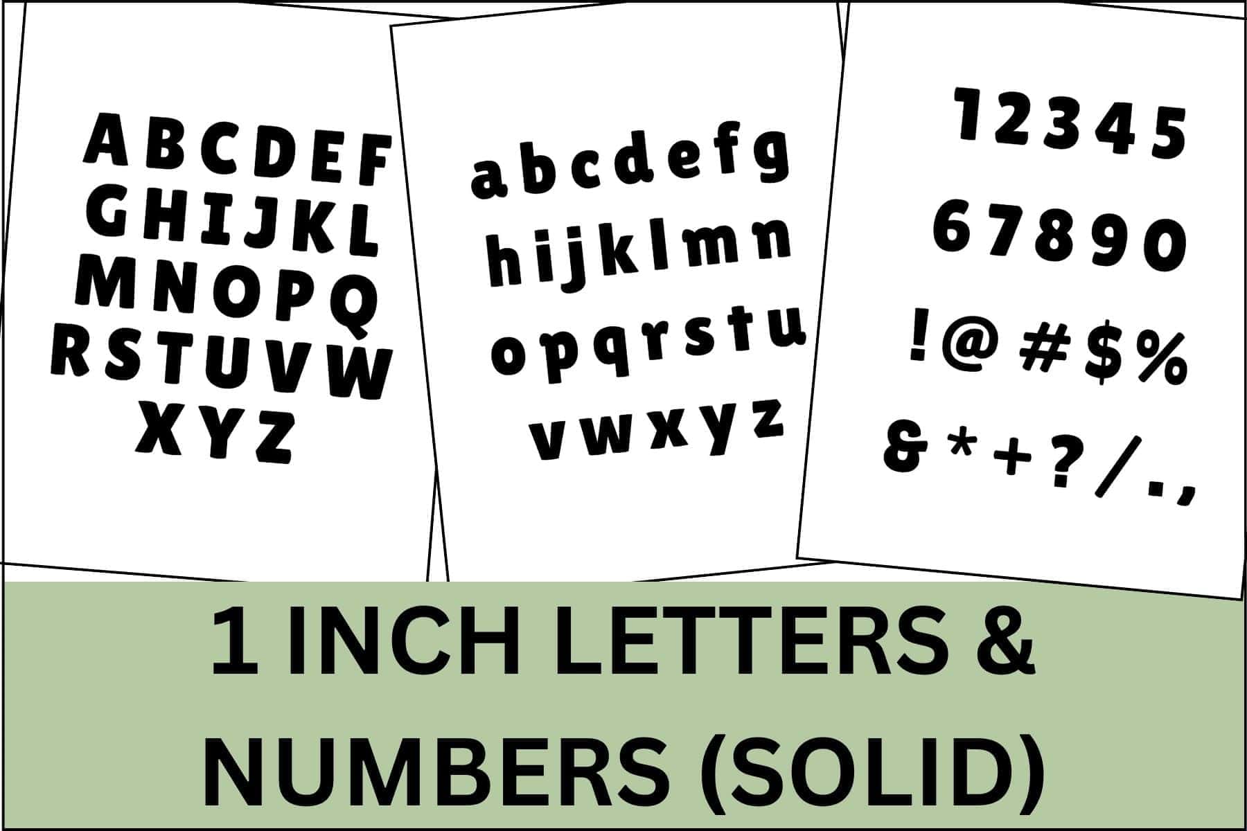 A stack of 1 inch block letters, numbers and signs overlapping on one another.