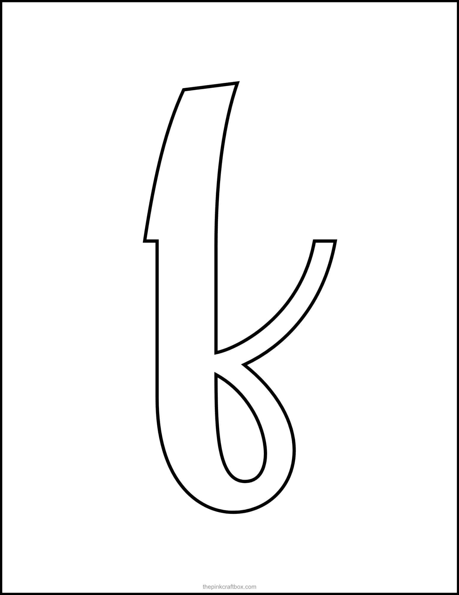 Cursive letter F template.