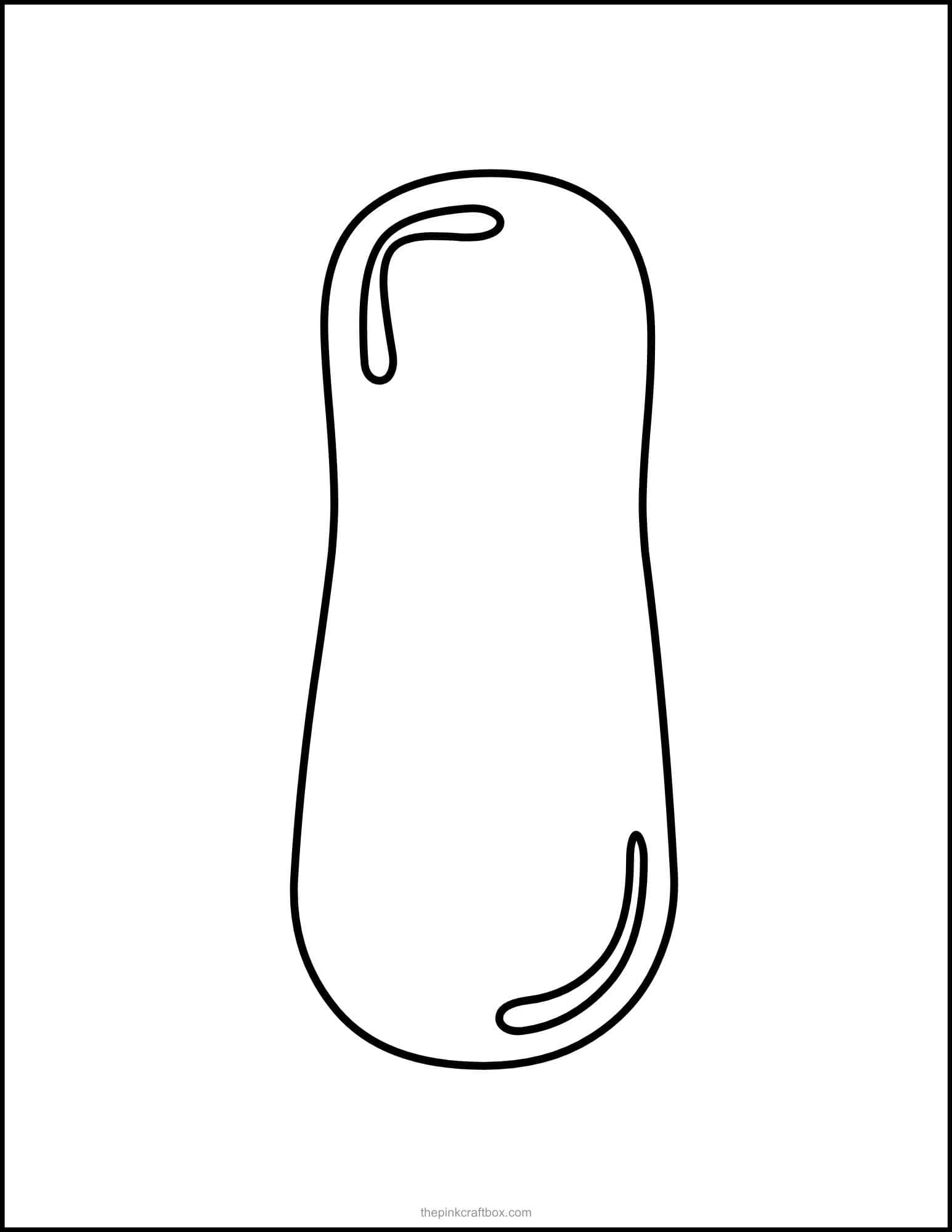 Printable bubble letter I.