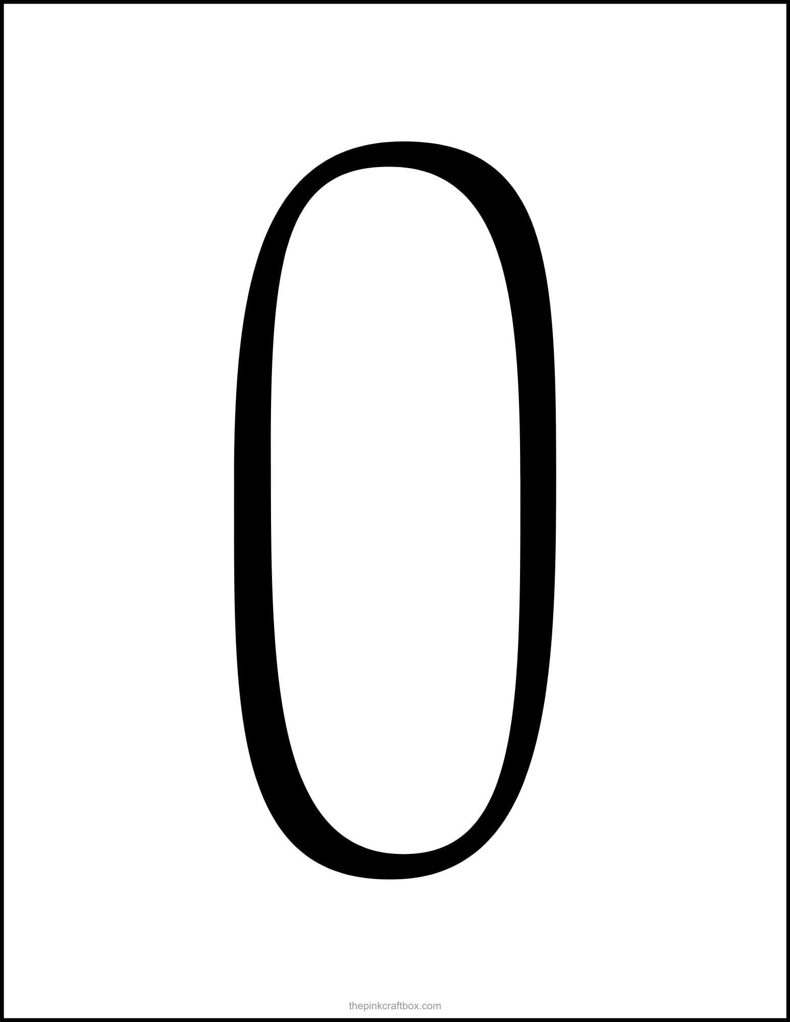 Printable bubble letter I.